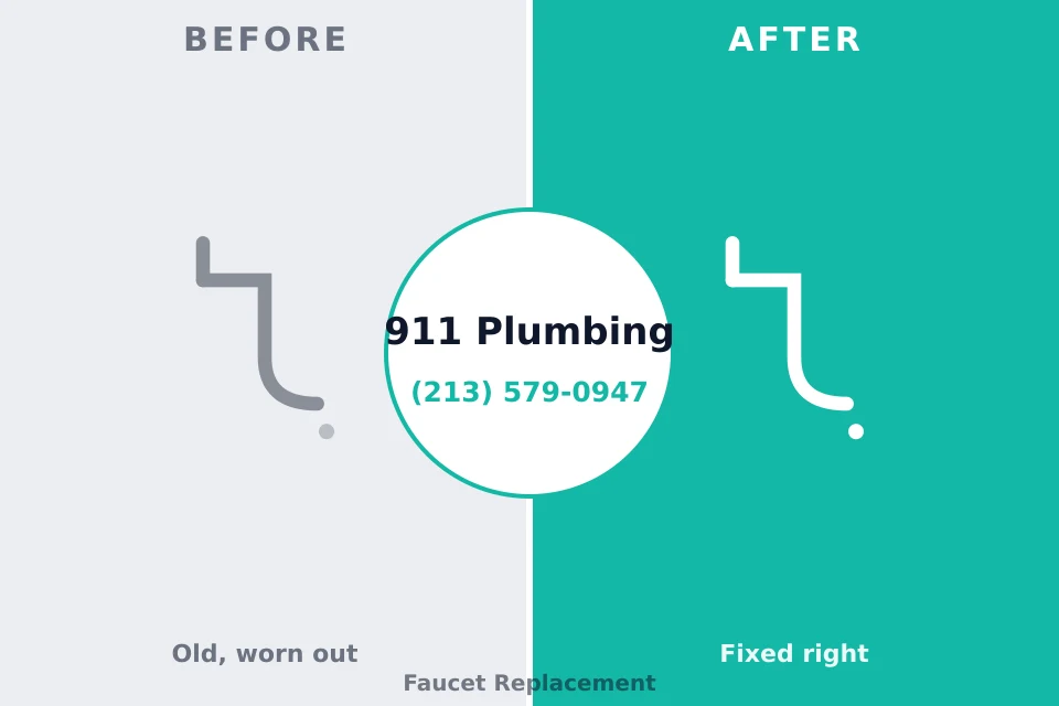 Before and after: plumbing repair Koontz Lake, IN